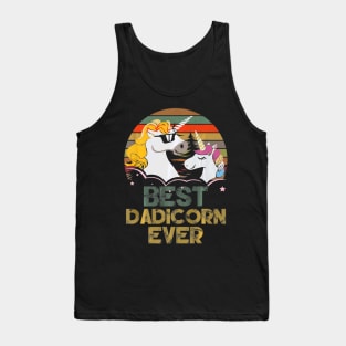 Best Dadicorn Ever Fathers Day Tank Top